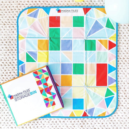 Magnatiles Storage Bin & Interactive Play Mat