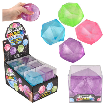 2.25" Glow in Dark Sugar Polyhedron Ball