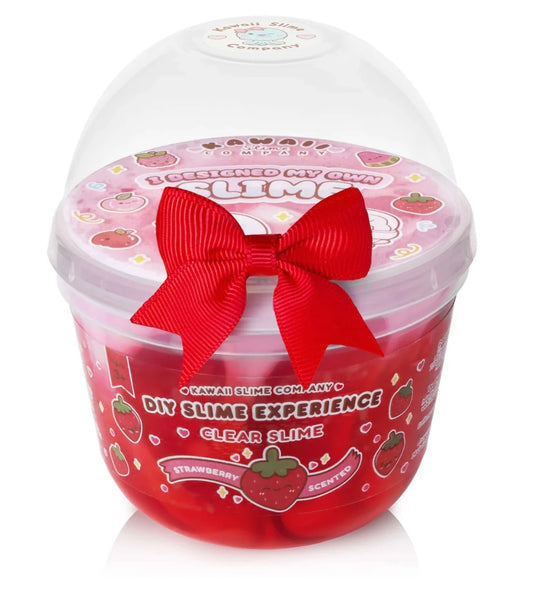 Red DIY Slime Experience 10 OZ Boba Slime