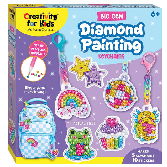 Big Gem Diamond Painting Keychains