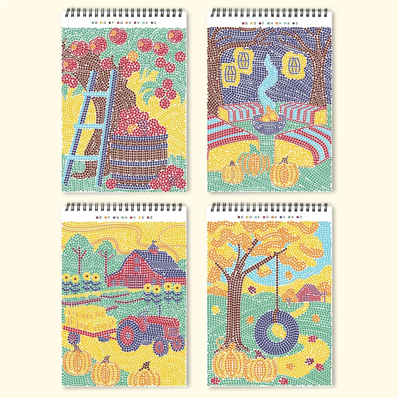 Lifelines FlowArt: Dot-By-Letter Pumpkins and Pastures