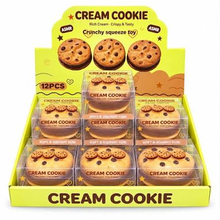 Cream Cookie Crunchy Squishy Toy