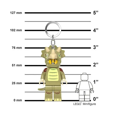 LEGO Minifigures Keychain Light Triceratops Costume Fan