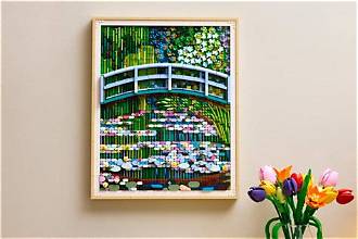 LEGO Monet Bridge Over a Pond  Water Lillies