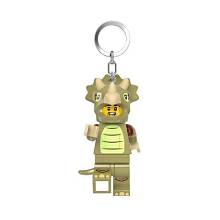 LEGO Minifigures Keychain Light Triceratops Costume Fan