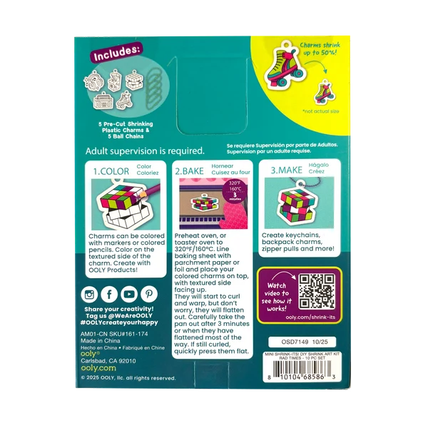 Mini Shrink its Shrink Art Kit Rad Times