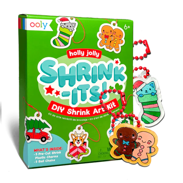 Mini Shrink its Shrink Art Kit Holly Jolly