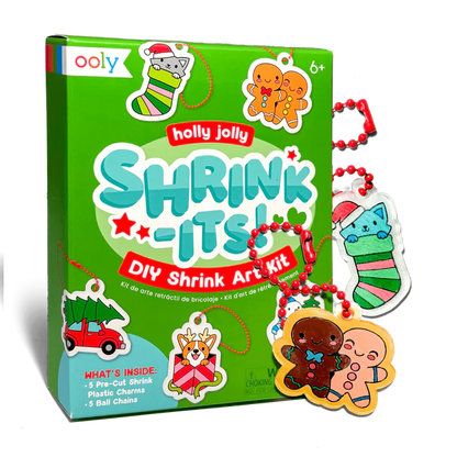 Mini Shrink its Shrink Art Kit Holly Jolly