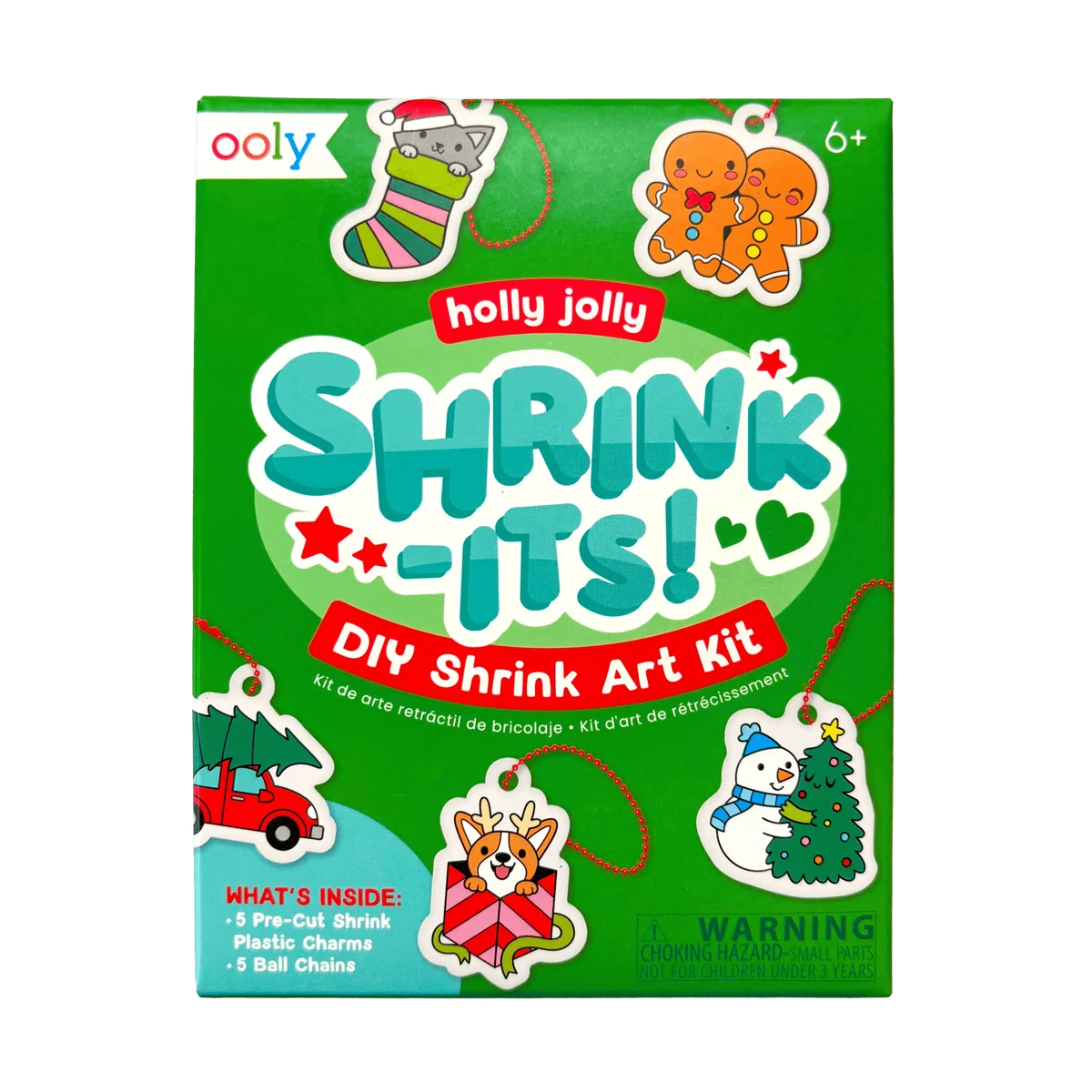 Mini Shrink its Shrink Art Kit Holly Jolly