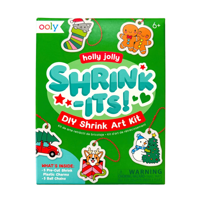 Mini Shrink its Shrink Art Kit Holly Jolly