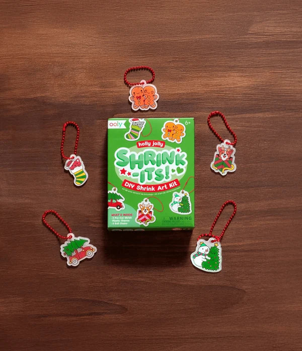Mini Shrink its Shrink Art Kit Holly Jolly