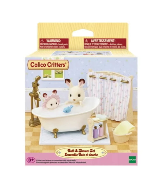 Calico Critters Bath and Shower Set
