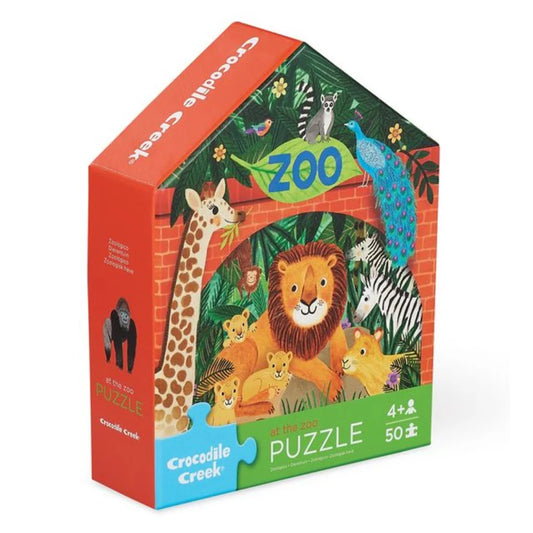 Zoo 50 Piece  Flat House Puzzle