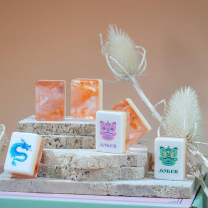 Garden Party Mahjong Set - Coral Glow 11-01
