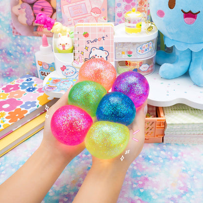 Galaxy Gummy Globs Sensory Toy - Chunky Glitter