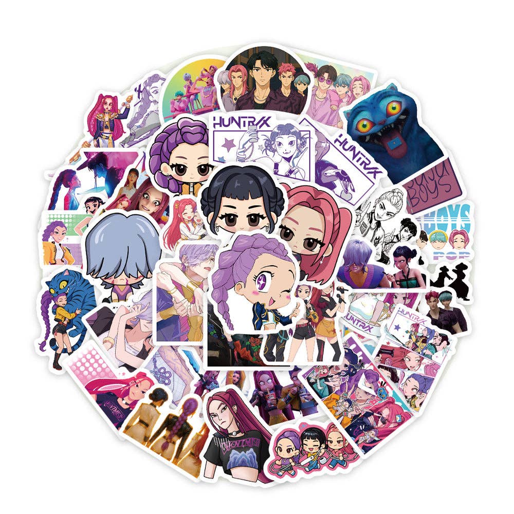 KPop Demon Hunters Waterproof Stickers Pack of 74
