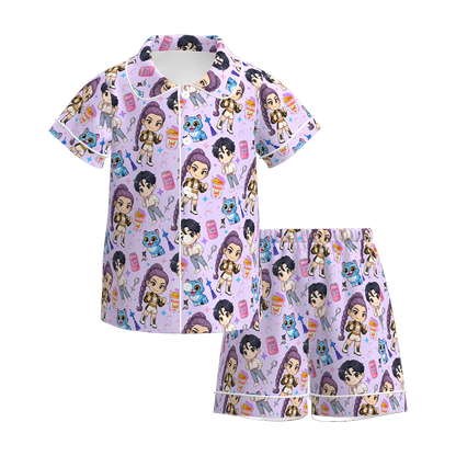 KPop Demon Hunters printed  sleepwear set