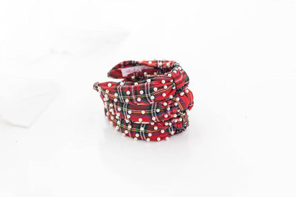 Beaded Headband - Tartan Tidings