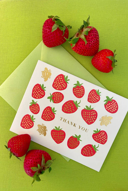 Sweet Strawberries Birthday Card