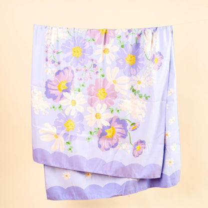 XL Quick-Dry Beach Towel-Bouquet Beauty Purple