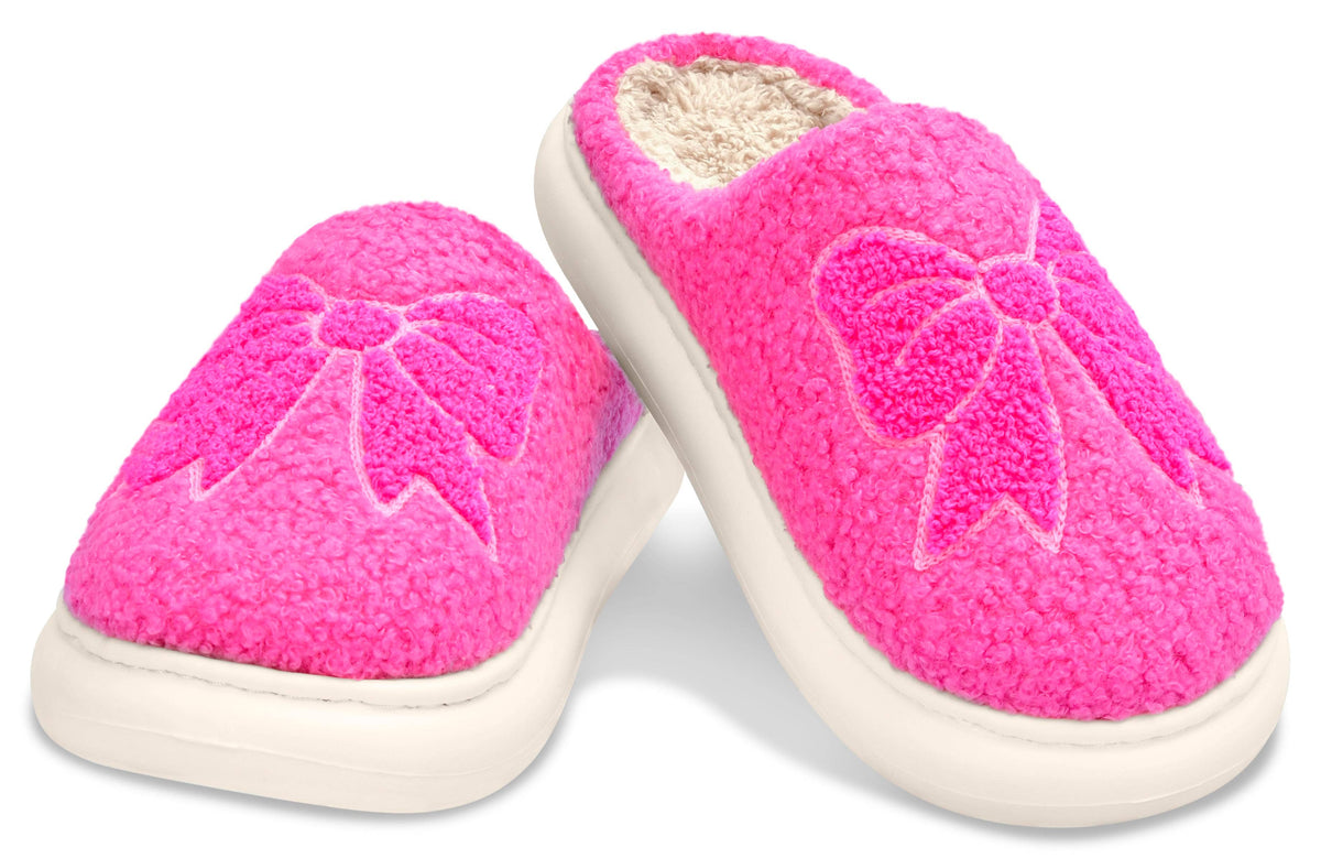 Pink Cozy Bows Slippers (Small (1-3))