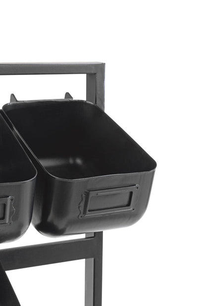 6 Metal Bin Tabletop Display