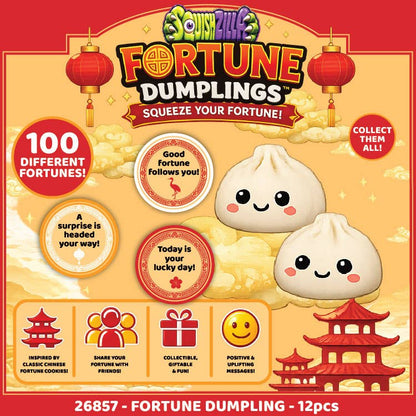 Fun Doh Mystery Fortune Cookie Squishy Dumpling - 12/Display