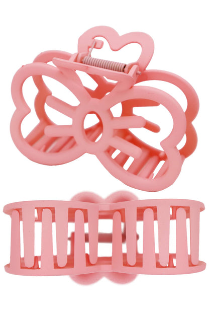 Bow Ribbon Matte Pastel  Hair Claw