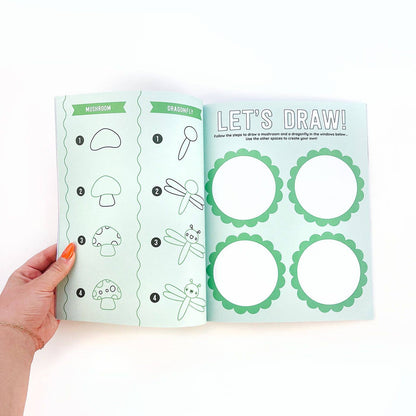 Draw-Along Fantasy Sticker Book