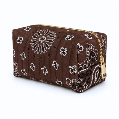 Ellison+Young Bandana Cosmetic Case, Everyday Travel Pouch