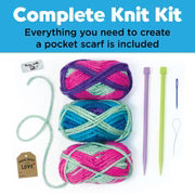 Learn to Knit Pockt Scarf