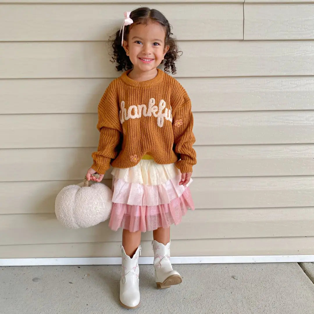 Boho Blush Petal Tutu 2-4