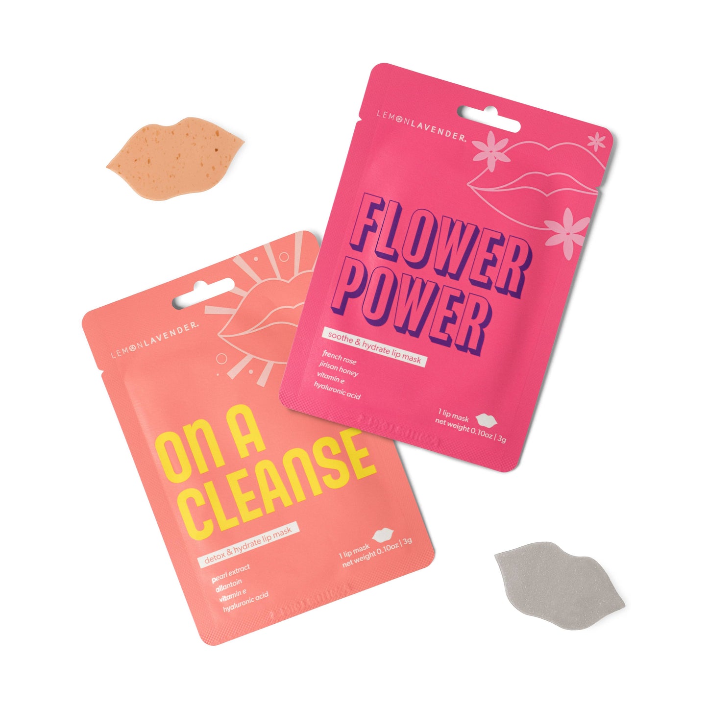 Lemon Lavender Pucker Up Hydrogel Lip Mask Assortment