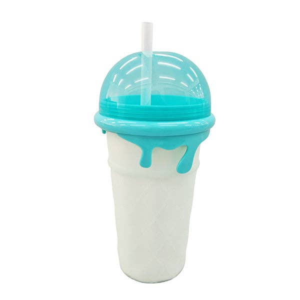ProKitchen Squeezur Color-Changing Instant Slushie Maker Cup (1pc) Includes Straw/Spoon & Lid