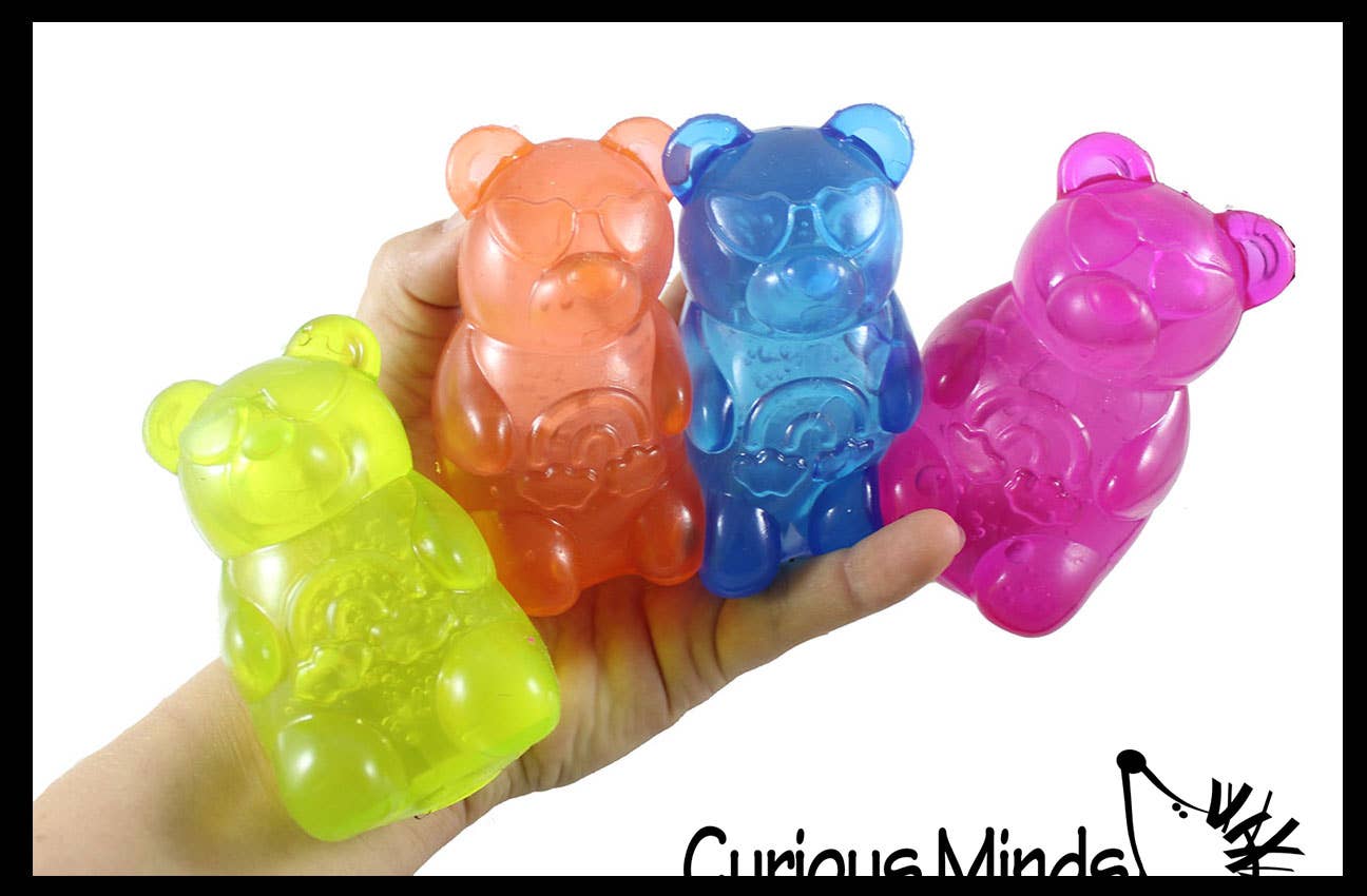 Gummy Bear Jelly Filled Stress Ball - Squishy Sensory Fidget