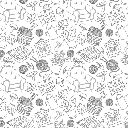 The Super-Cute Cozy Home Coloring Book