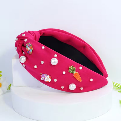Egg Wreath Pearl Hot Pink