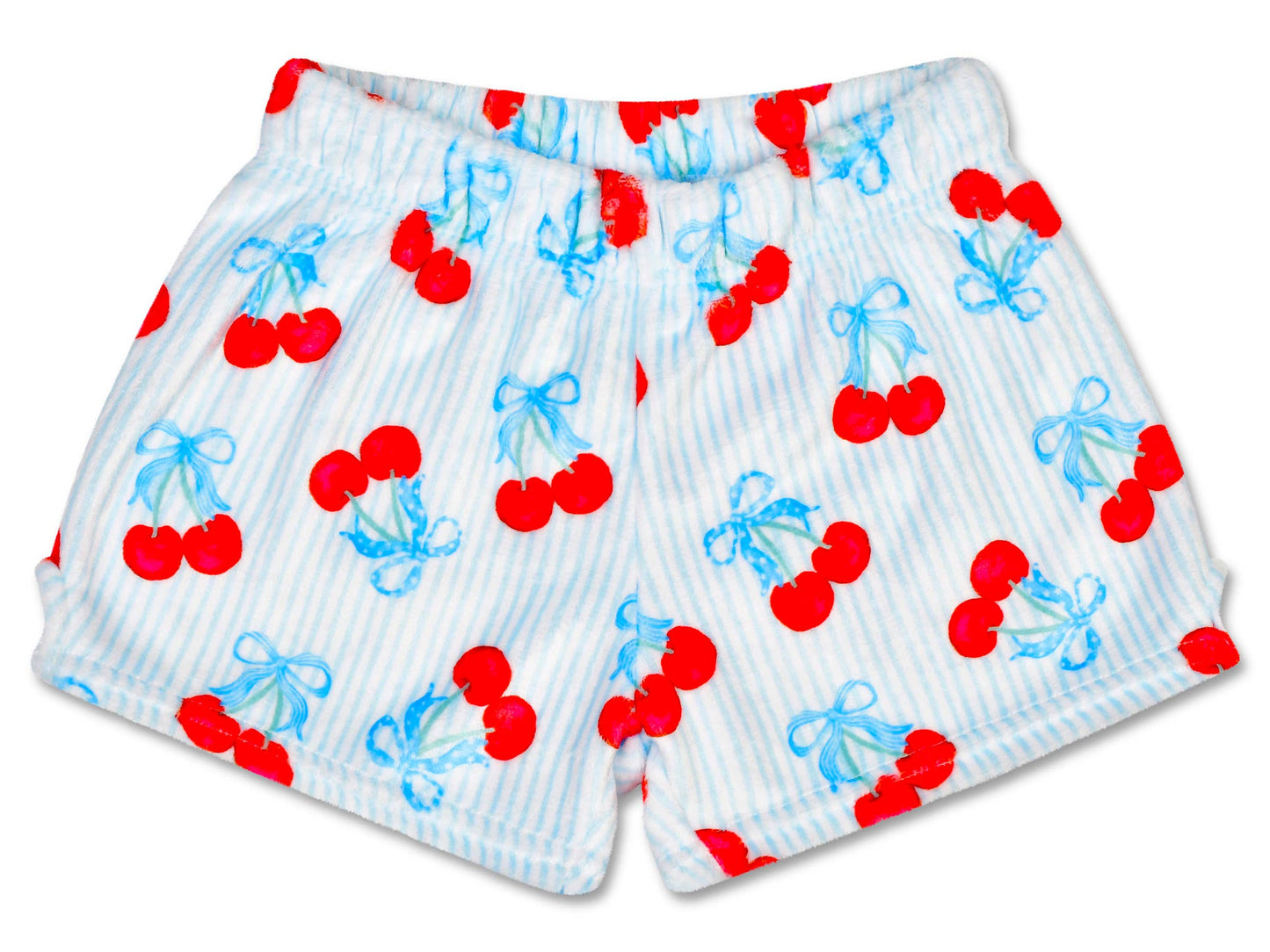 Cherry on Top Plush Shorts (Youth Small (6-8))