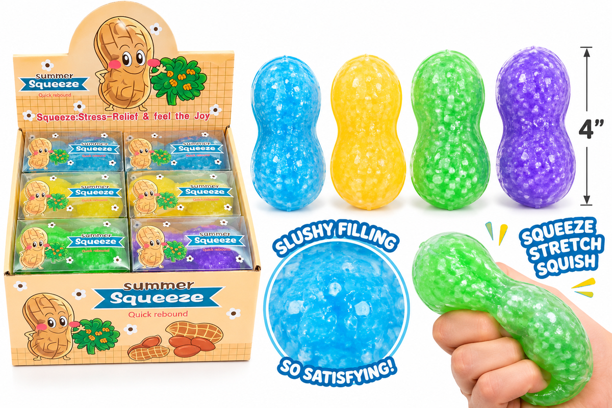 4” Slushy Squishy Peanut