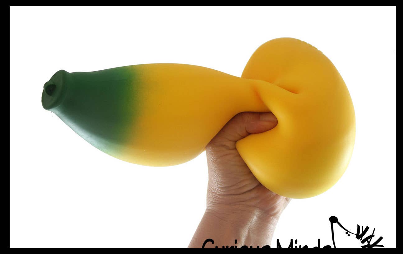 Jumbo Doh Banana Fruit Soft Fluff- Filled Squeeze Squishy