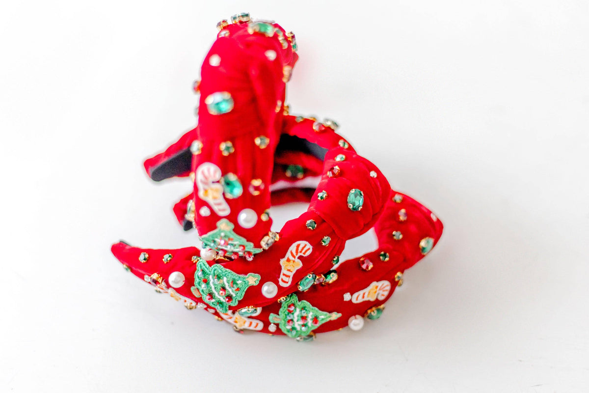Beaded Headband - Christmas Craze