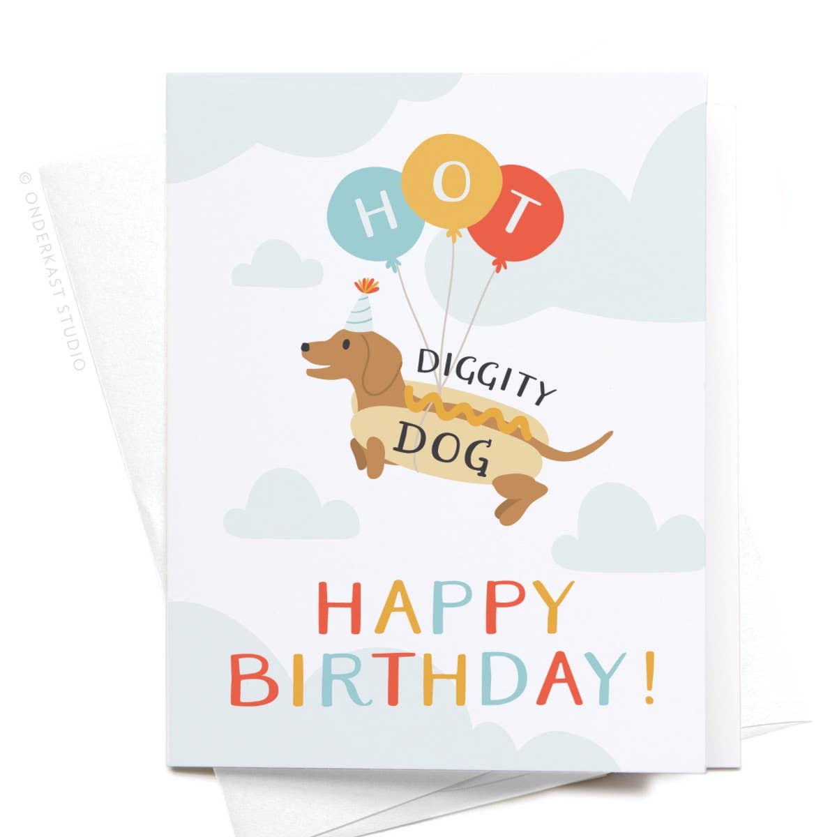 Hot Diggity Dog Greeting Card