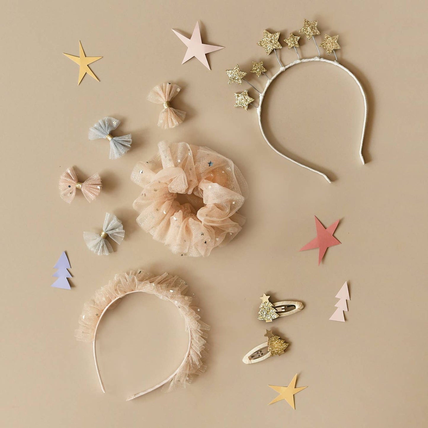 Sparkle Tulle Ruffle Scrunchie