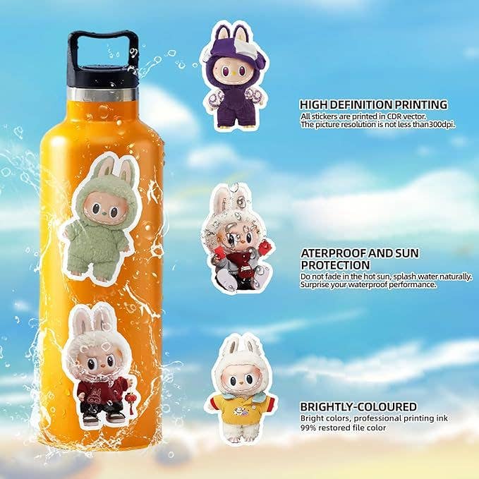 Labubu cartoon cute deco sticker Assortment