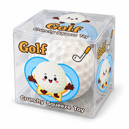 2" Golf Ball Crunchy Squishy Toy