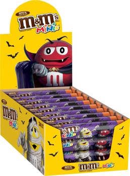 M&Ms Milk Chocolate Minis Halloween Mega Tube, 1.77oz, 24ct