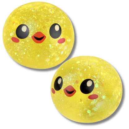 Holiday Easter Squishy Chick Sugar Ball Fidget Kids Toy