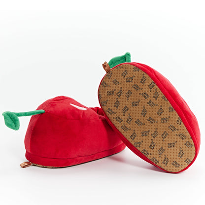 Cherry Hugs | Kids' Funny Non-Skid Plush Slippers