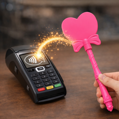 Tap to Pay Heart Wand - 3D Printed Credit Card Holder