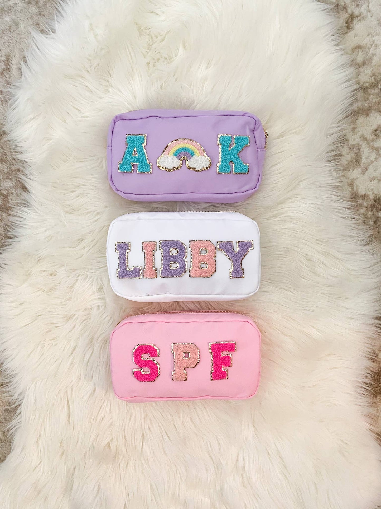 Zipper Pouch Med Lt Pink